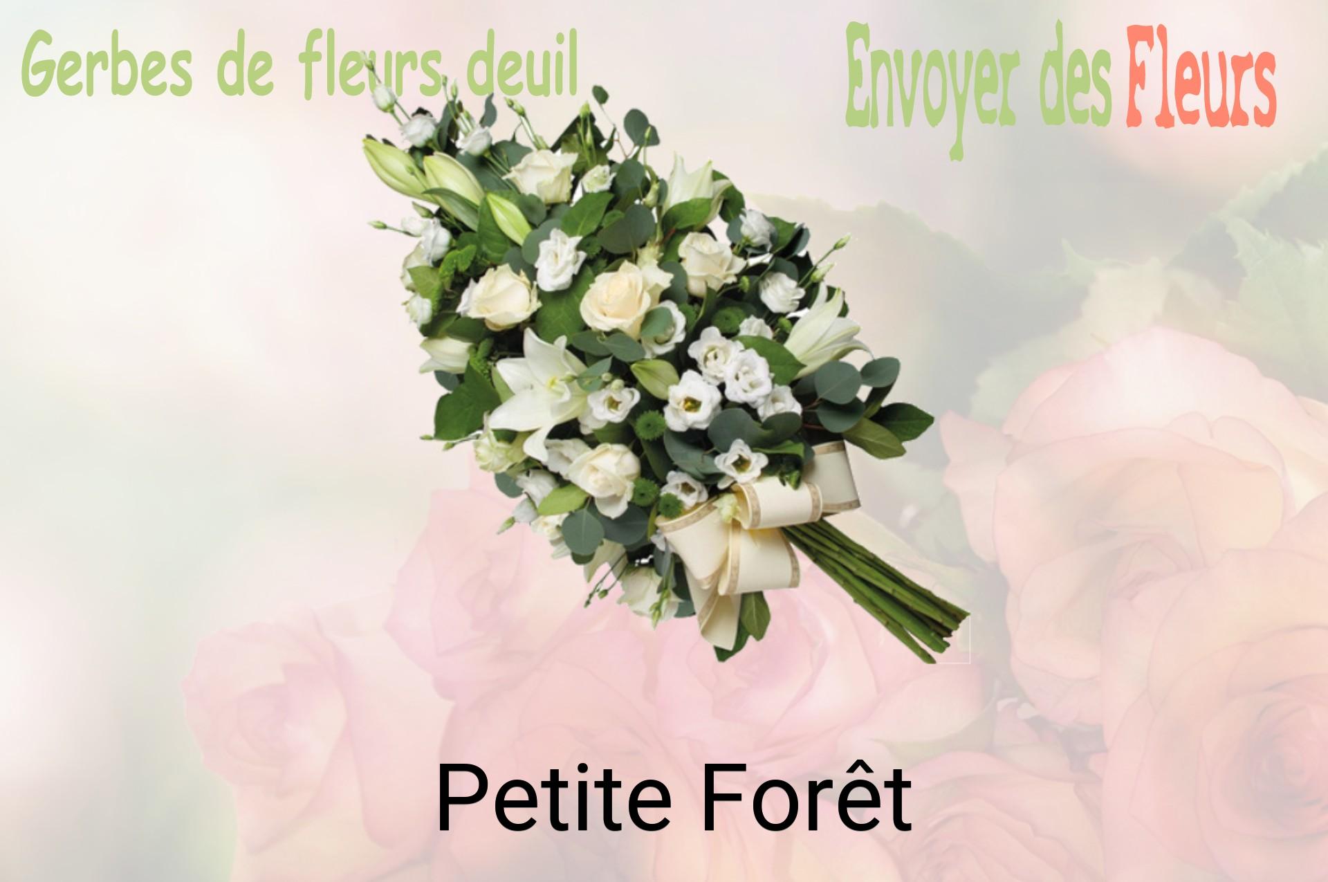 Gerbe de fleurs de deuil livrée à Petite-Forêt